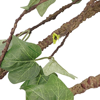 Tyenaza Reptile Corner Branch, Reptile Vines, Terrarium Plant Decoration with Suction Cups, for Amphibian Lizard Snake Climbing