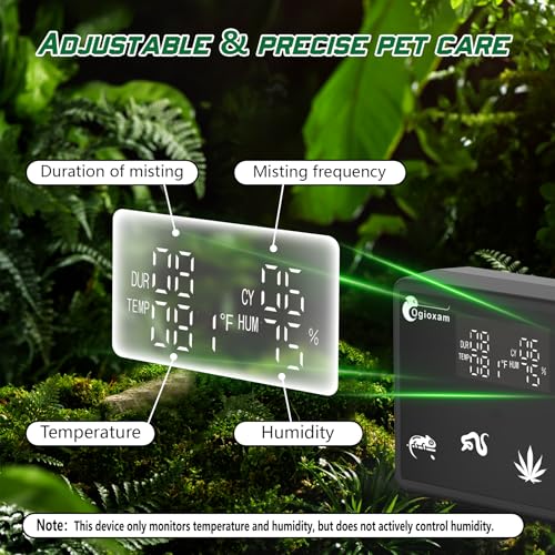 Automatic Reptile Mister System, Reptile Humidifiers Smart Misting System
