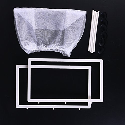 Large Breeder Net for Fish Tank Fish Hatchery Separation Net Mesh Fish Breeding Box with Suction Cup for Aquarium