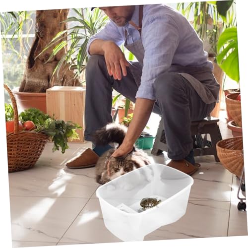 Happyyami Turtle Tank with Basking Platforms Spacious Transparent Habitat for Small Reptiles Easy Cleaning Design for Healthy Environment Turtle Creatures Tank