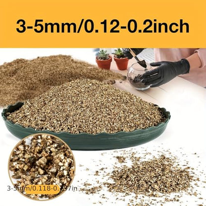 1lbs/2lbs Horticultural Vermiculite Bulk,Organic Vermiculite for Plants,Hydroponics, Terrariums, Orchids, Mushroom Or Reptile Habitats (2lb) - size: 2lb