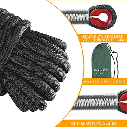Climbing Rope, Rappelling Rope - color: Green, size: 100FT