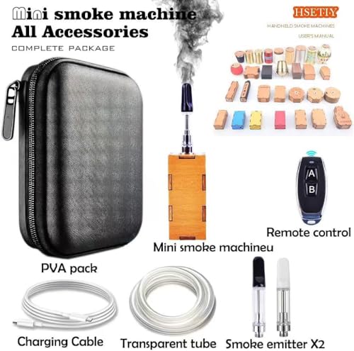 Mini Handheld Smoke Machine for Photography Scenes - Portable Fog Effect Device with Remote Control, Ideal for Magic, Cosplay, and Special Effects (small)