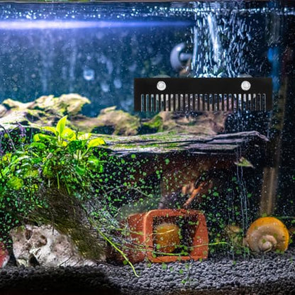 2Pcs Aquarium Overflow Comb for Fish Tank Detachable Acrylic Fish Barrier Accessory Prevent Fish Overflow for Aquatic Environments with Suction Cups