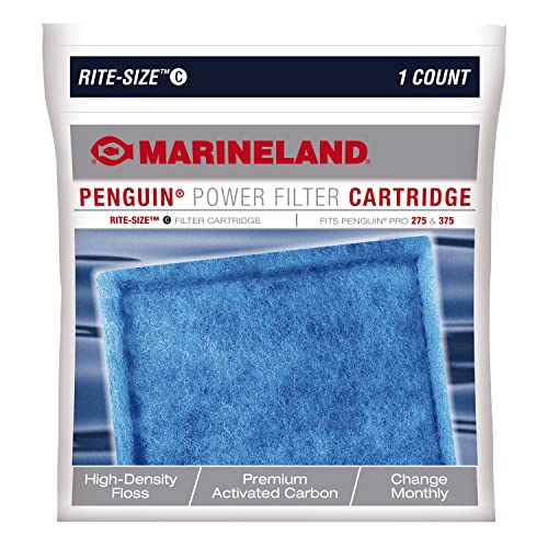 Marineland Penguin Power Filter Cartridges, Rite-Size C, 1-Count - size: 1-Count, style: Size C