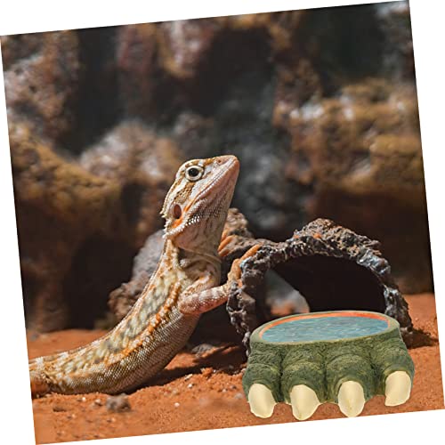 MERRYHAPY Reptile Food Container Bearded Pet Food Basin Snake Terrarium Lizard Water Dish