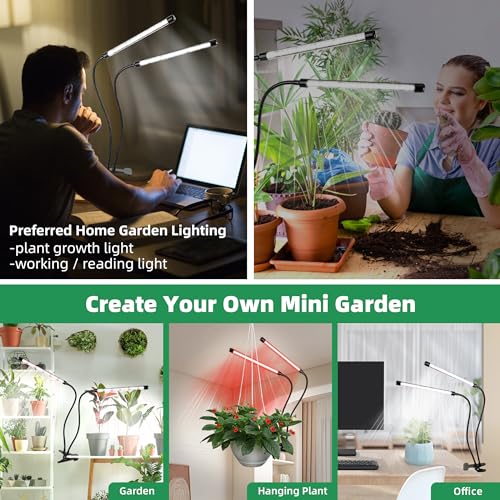 EWPJDK Grow Light 6500K Full Spectrum Plant Grow Lights 84 LED Plant Light with Clip Grow Lamp for Indoor Plants Growing Lamps（1PCS） - style: 01