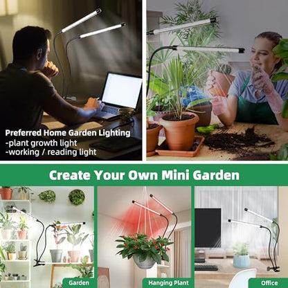 EWPJDK Grow Light 6500K Full Spectrum Plant Grow Lights 84 LED Plant Light with Clip Grow Lamp for Indoor Plants Growing Lamps（1PCS） - style: 01