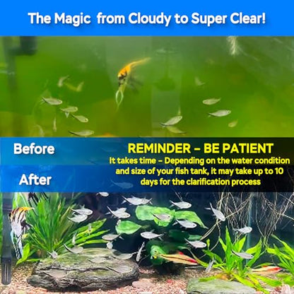 Aquarium U-V Light, Al-gae Clean Light for Fish Tank, Green Water Clean Lamp with Timer, Amphibian Aquarium U-V Lamp for in-Line and in-Tank Use, for 75-120 Gallons Fish Tanks(10W) - size: 75-120 Gallon