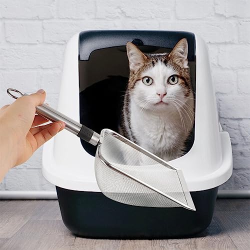 POPETPOP Pet Reptile Litter Scoop Cleaning Shovel for Indoor Terrariums Fine Mesh Design for Easy Waste Removal for Turtles Lizards Snakes and More