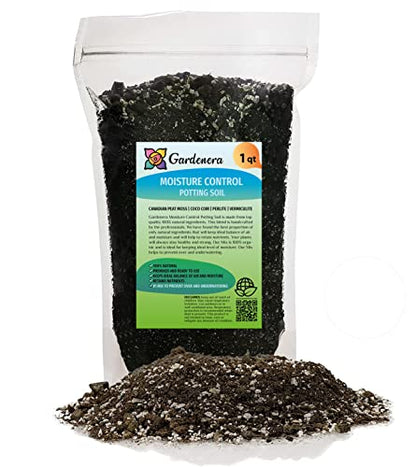 Premium Moisture Control Potting Mix - Get The Perfect Balance of Moisture and Nutrients for Your Plants! - 1 Quart - color: MOISTURE CONTROL MIX, size: 1 Quart