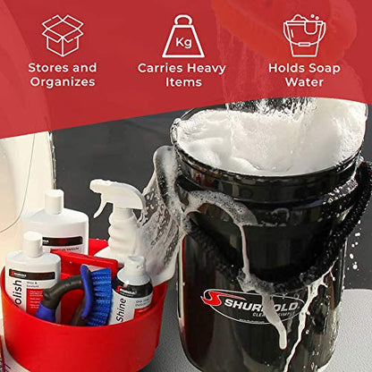 Shurhold World's Best Rope Handle Bucket - 5 Gallon - Black - color: Black, size: 5 Gallon