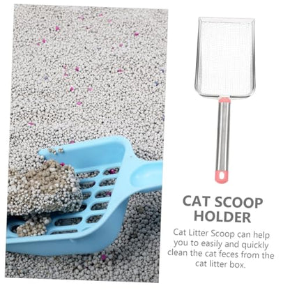 Sosoport Stainless Steel Cat Litter Scoop Mesh Design Litter Shovel for Easy Cleaning of Pet Waste for Cats and Reptiles Mesh