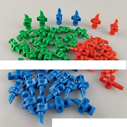 90 PCS Micro Sprayer Fan Jet Hydroponic Aeroponic Misters Cloners | 30 PCS 90/180/360 Sprayer
