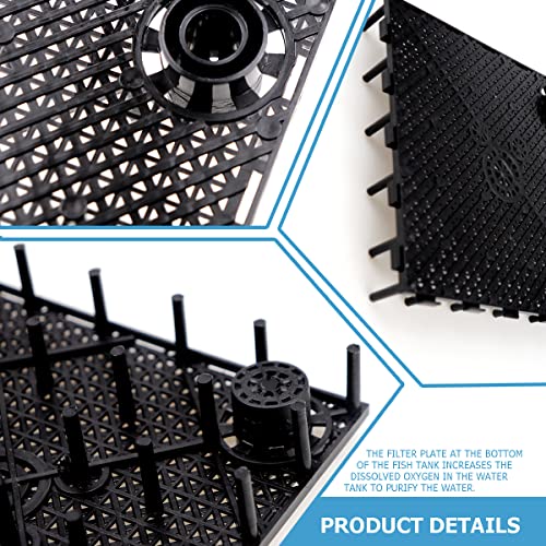 10 PCS Aquarium Divider Tray Fish Tank Grid Aquarium Filter Bottom for Fish Tank Isolation