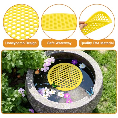 Bifeaw 4 Packs Bee Watering Station for Garden - 7.87 inch Pollinator Watering Station - Butterfly Feeder