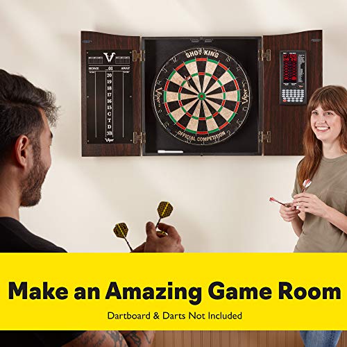 Deluxe Dartboard Cabinet with Integrated Pro Score and Cricket Scoreboard - style: Cabinet Only
