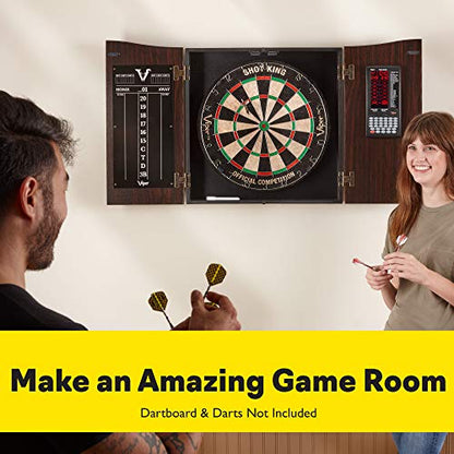 Deluxe Dartboard Cabinet with Integrated Pro Score and Cricket Scoreboard - style: Cabinet Only