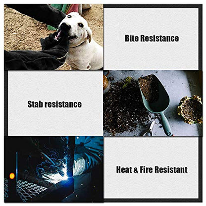 YBB Animal Handling Anti-bite/Scratch Gloves for Dog Cat Bird Parrot Pet (Black) - color: Black