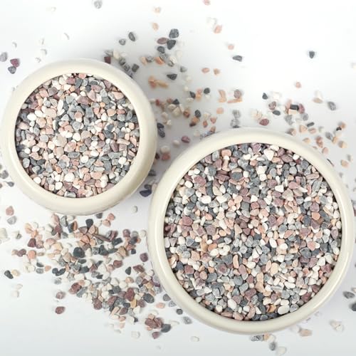 5lbs Natural Gravel Pebbles for Succulents and Cacti, 1/5 Inch Decorative River Stones – Perfect for Vases, Aquariums, Terrariums, and Outdoor Gardening, Mixed Colors (Mixed, 20 Pounds) - color: Mixed, size: 20 Pounds