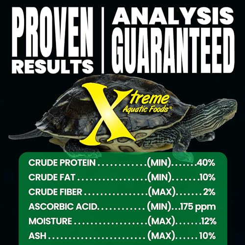 Xtreme Aquatic Reptile & Turtle 3mm Floating Food Sticks (7oz) | For turtles, newts, frogs, axolotls and reptiles; floating high-protein sticks support growth and vitality - USA Farm Grown - size: 7 Ounce (Pack of 1)