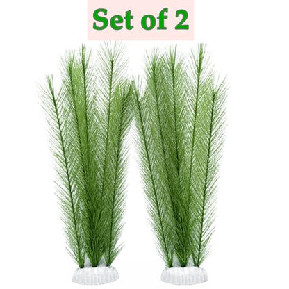 M2cbridge Plastic Fish Tank Plants Soft Silk Water Grass Reptile for Terrarium Simulate Plants and Aquarium Landscape(2pcs,12") - size: 2pcs,12"