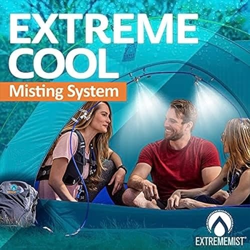 Portable Mist System 16ft Wireless Outdoor Cooling Kit - color: 4 Mist Nozzles