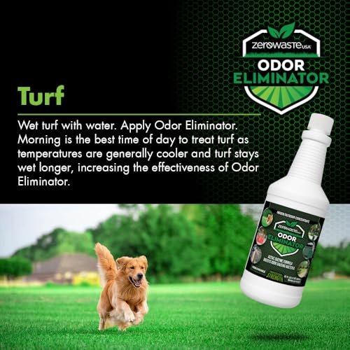 ZERO WASTE USA Odor Eliminator Ultra Concentrate - 32 Fl Oz | Commercial Strength Multi-Purpose Enzyme Cleaner - Eliminates odors from Any Organic Matter - Makes up to 8 Gallons - size: 32 Fl Oz (Pack of 1)