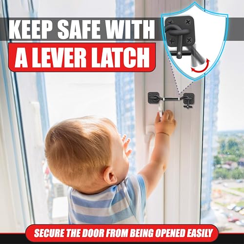 Adjustable 6"-10" Privacy Cabin Hook & Eye Latch, Barn Door Lock Gate Latch | Privacy Hook and Eye Latch for Barn Door, Gate Latch Lock Cabin Hooks for Gate Shutters Window Slide Shed Cabinet Bathroom