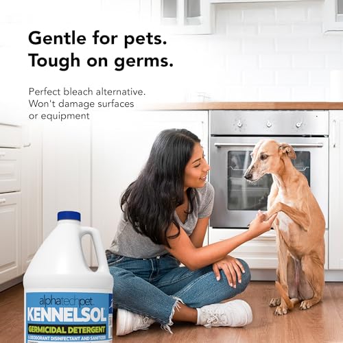 ATP KennelSol Disinfectant & Cleaner for Kennels, 128 fl oz, 1 ct | EPA-Registered, Concentrated Formula, Industrial Germicidal Detergent and Deodorizer for Shelters and Rescue Organizations - size: 128 Fl Oz (Pack of 1)