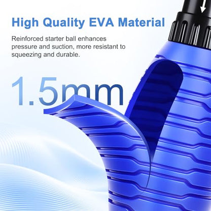 fishkeeper Siphon Ball Pump Head Replacement, Small | 80 GPH High-Pressure Easy Siphon Vacuum Pump, Compatible with FK018 and Most Manual Aquarium Gravel Cleaners Water Changer - size: Siphon Ball(Small)