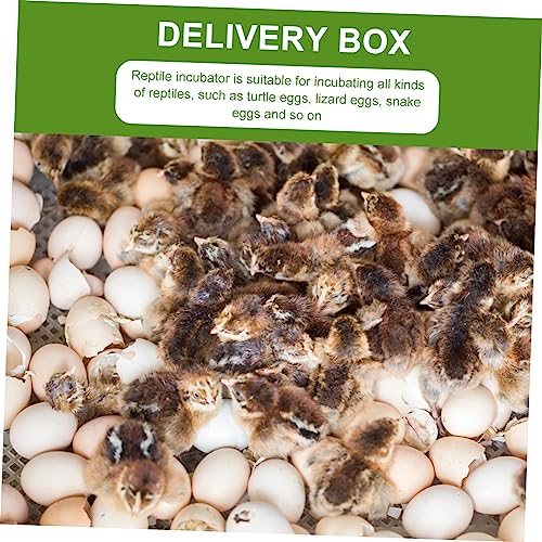 POPETPOP 2pcs Reptile Egg Incubator Reptile Breeding Box Thermometer Reusable and Easy Clean for Chicken Eggs
