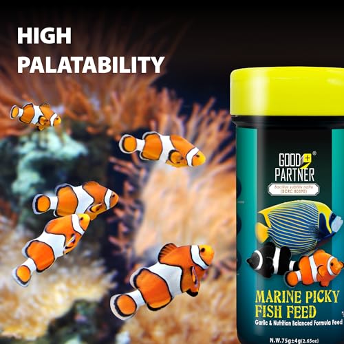 Purify Series for Marine Fish Food | Saltwater Fish Sinking Pellets, Suitable for Clown Fish, All Natural Ingredients, 2.65 oz - style: Marine Fish