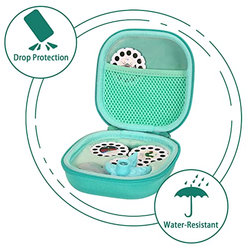 Aenllosi Hard Case for Moonlite Mini Projector Gift Pack fits upto 20 | EVA case construction, Water-resistant design, Dust-resistant design, Smooth zipper access, Carry handle, Case only - color: Mint