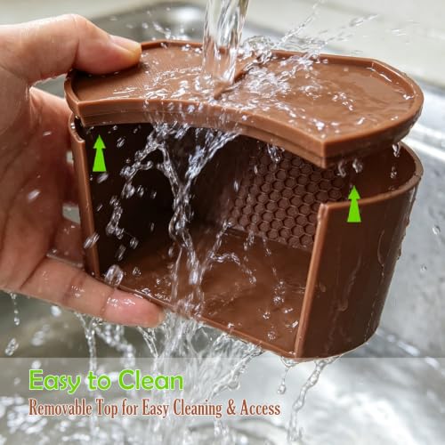 Hermit Crab Cave Habitat Bundle 3-in-1 Climbing & Hiding Set, Cave with Viewing Window + DIY Mesh Ladder & Platform + Suction Cup Rope Ladder Tank Accessories, Reptile Habitat Décor