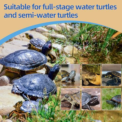 Turtle Treats,3 in 1 Meat Turtle Food,Made with Fresh Meat,Chicken&Duck&Fish Freeze-Dried,Enriched Protein & Vitamins(3.17oz/4.23oz) (3.17oz-3in1)