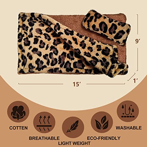 WATFOON Reptile Sleeping Bed with Pillow and Blanket, Bearded Dragon Tank Accessories Sleeping Bag with Blanket Pillow Cotton Nest Shelter Couch for Guinea Pig Rat Hamster
