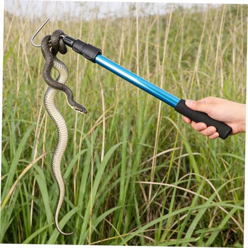 ULTECHNOVO Adjustable Length Snake Grabber Pole with Telescopic Aluminium Alloy Design, Simple to Use and Sturdy Snake Catching Hook for Outdoors, Portable Animal Pole Catcher Tool