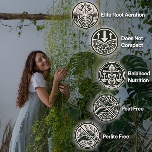 Craft Organic Houseplant Potting Mix, Elite House Plant Soil, Chunky, Well Draining Potting Soil for All Indoor Plants, Tropical Plants & Flowers, Sustainable & Peat Free, Less Prone to Gnats, 12QT - size: 12 quarts