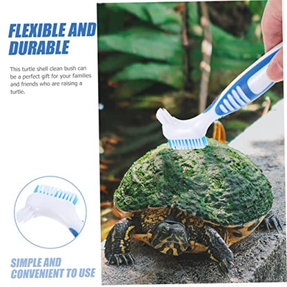 Aquatic Tortoise Shell Cleaning Brush Turtle Shell Mud Dirt Remover Brush for Fish Tank and Reptile Tank Cleaning