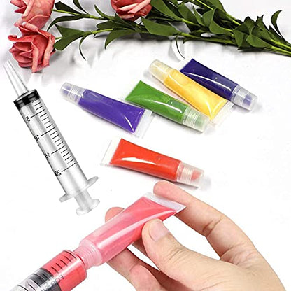 15 Pack-20ml Plastic Feeding Syringe with Cap,Individually Packge Sealed,Measuring Liquid Syringe Suitable for Industrial Scientific Labs Animal Husbandry