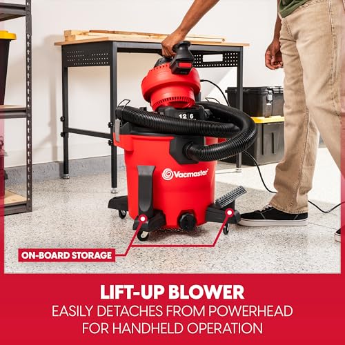 Vacmaster VBVCM1211 1101 12-Gal 6 Peak HP Wet/Dry Vac w. Detachable Blower - size: 12-Gallon