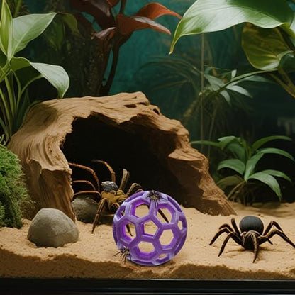 Slim Snake Climbing Accessories Reptile Climbing Ball, Jungle Gym Ball for Small Ball Python Playground Climbing, Snake Enrichment Exercise Snake Balls (Purple) - color: Purple
