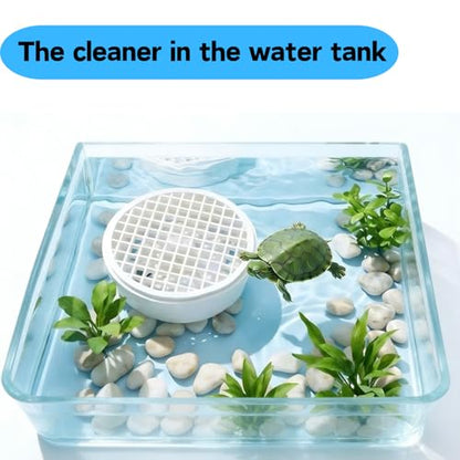 Turtle Tank Poop Collector, Easy-Clean Aquarium Waste Collector, Reusable Debris Cleaning Tool Plastic Aquarium Maintenance Tool (Small) - size: Small