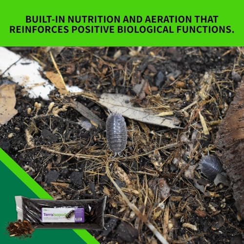 The Bio Dude Terra Isopoda Isopod Bioactive Substrate - 6 quarts - Great for Millipedes, Centipedes, Springtails, Isopod culturing and Keeping. High in Calcium and Trace Elements for Clean up Crew