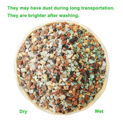 2lb Bonsai Succulent and Cactus Soil Boniosz Gritty Mix Rocks Faster Draining Optimized PH No Root Rot - color: Mix Colors, size: 2lb