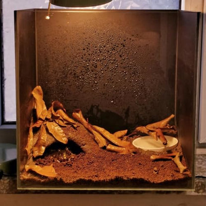 BNOSDM Reptile Soil Substrate Fluffy Small-Strand Reptile Substrate and Snake Bedding Clean Natural Terrarium Bedding for Lizards Snakes Tortoises Tarantulas - color: 1.32gal