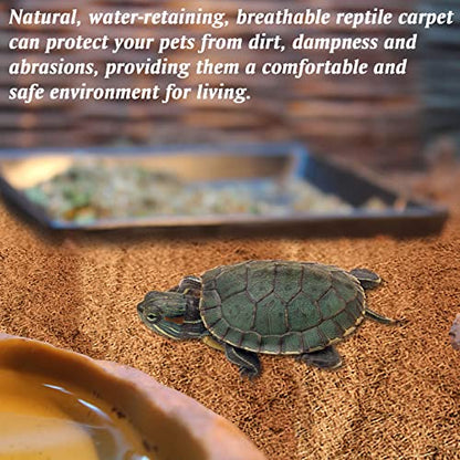 3 Rolls Reptile Carpet 16x36 Inch Coconut Fiber Mat for Tank Bedding | Natural Coconut Fiber Reptile Carpet Liner Flooring, Absorbent & Reusable For Bearded Dragons, Tortoises, Lizards & Geckos - size: 3 Pcs (16X36in)