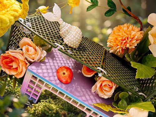 Hermit Crab Climbing Platform, Foldable Habitat Ladder | Creates customizable climbing paths that encourage natural exploration while maximizing vertical space hermit crab habitats - color: Military green