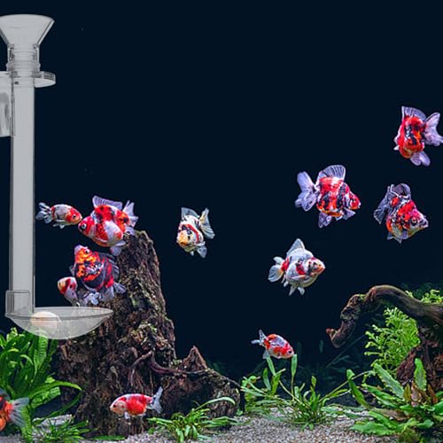 IMIKEYA Fish Tank Shrimp Feeder Tube with Acrylic Feeding Tool and Cleaning Brush, 15cm Aquarium Feeder for Betta and Small Shrimp Feeding